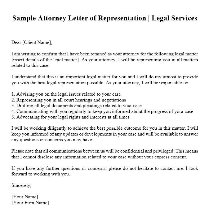 sample attorney letter of representation
